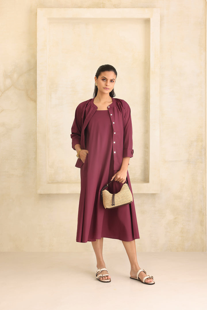 CLAIRE SET- BURGANDY