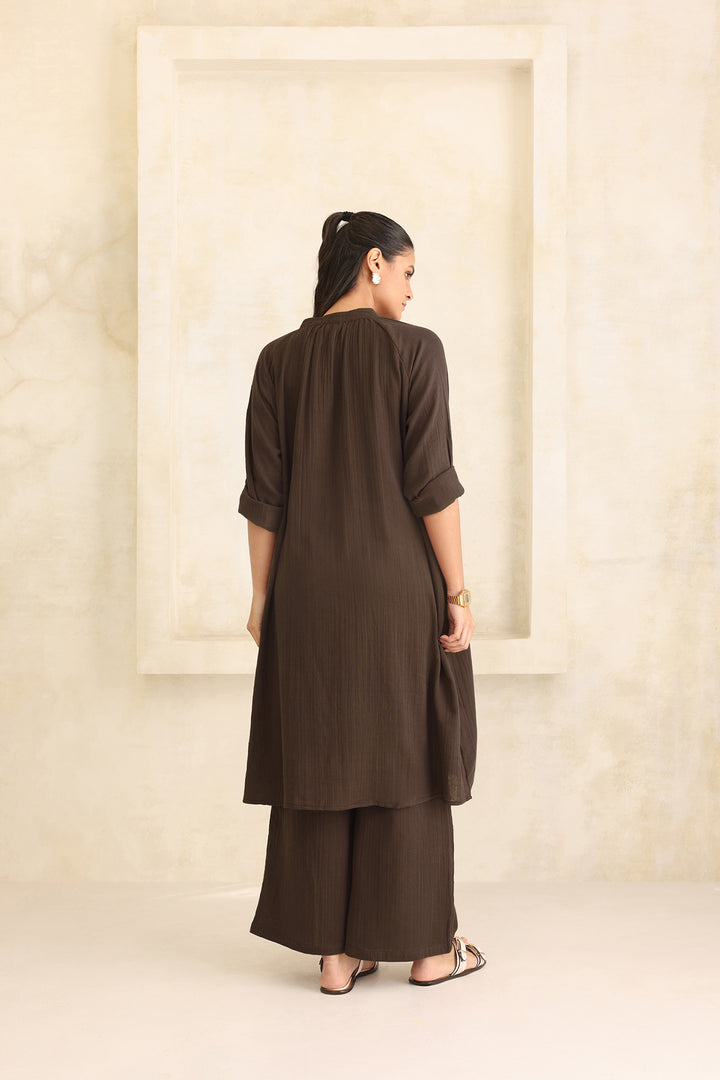 Leona Co-ord Set: Brown