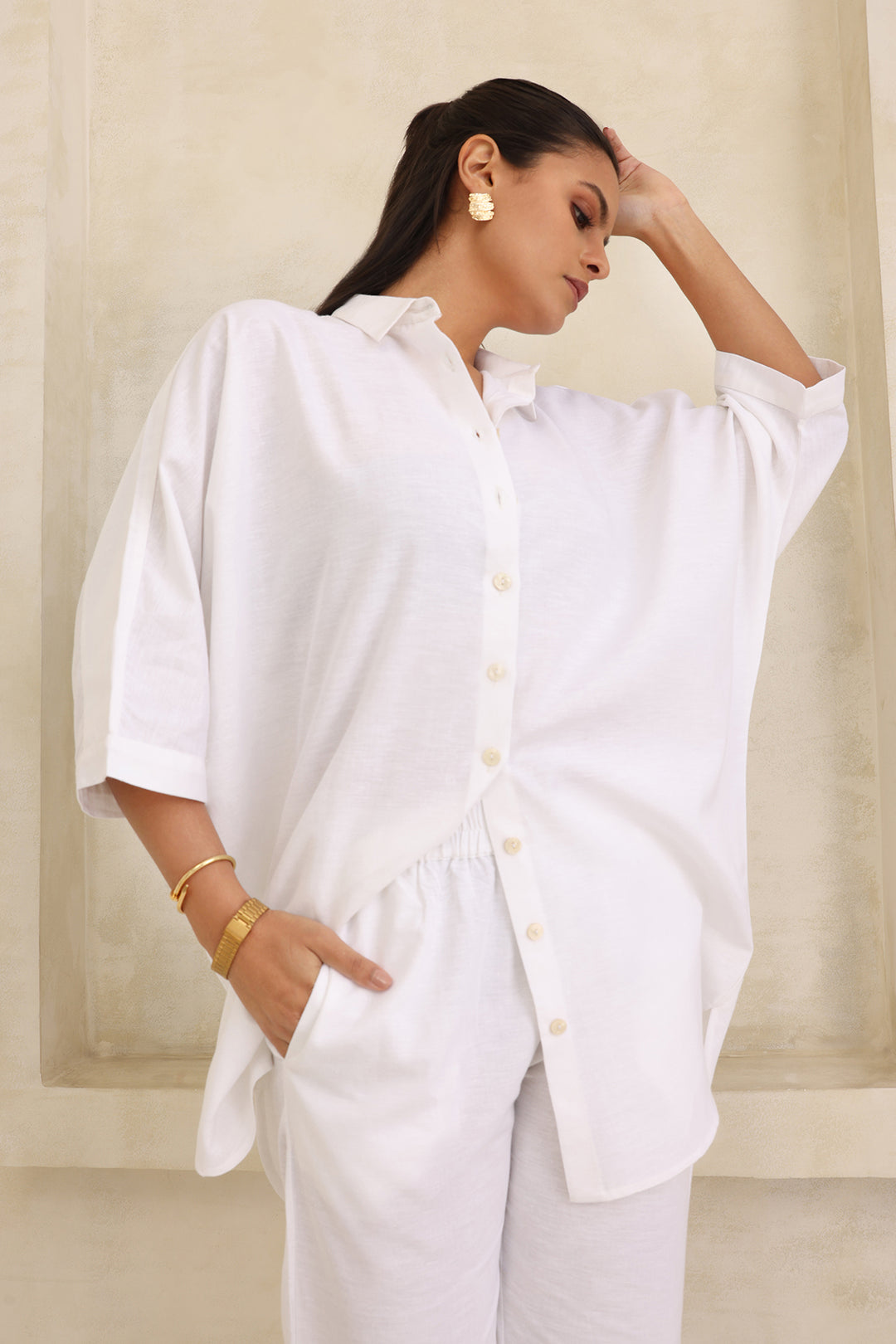 LIORA CO-ORD SET- WHITE