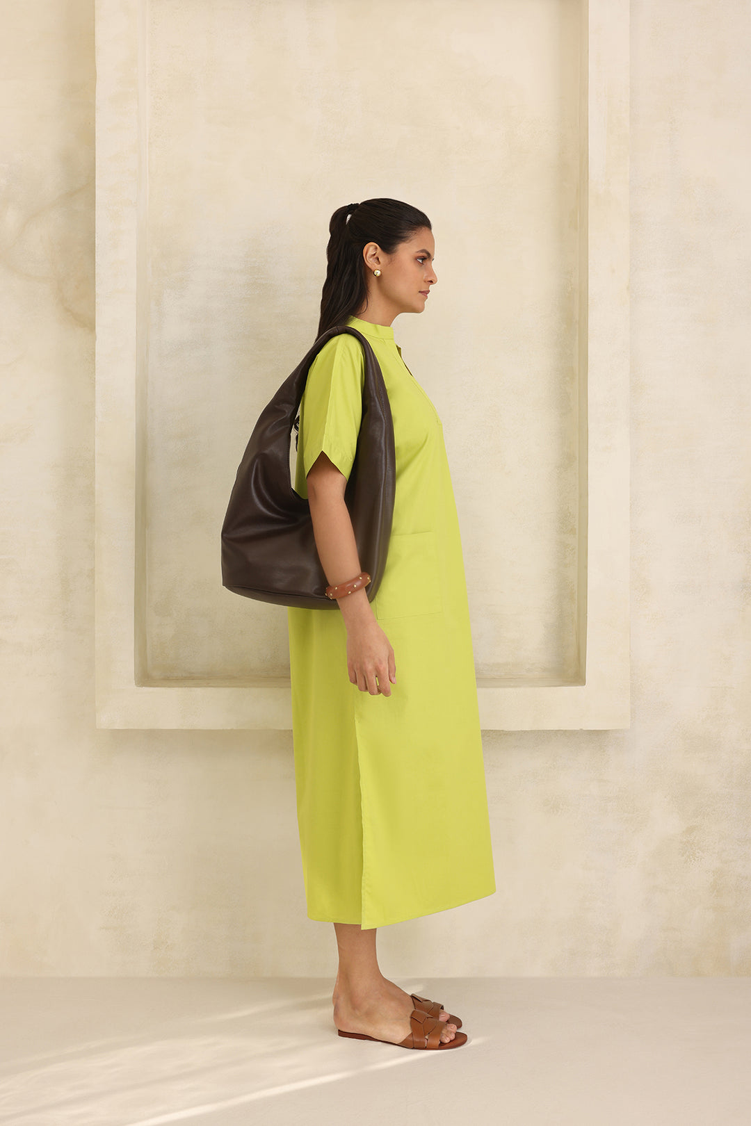 ZURI DRESS - LIME GREEN