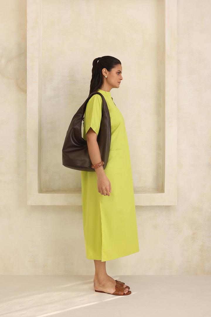 ZURI DRESS - LIME GREEN