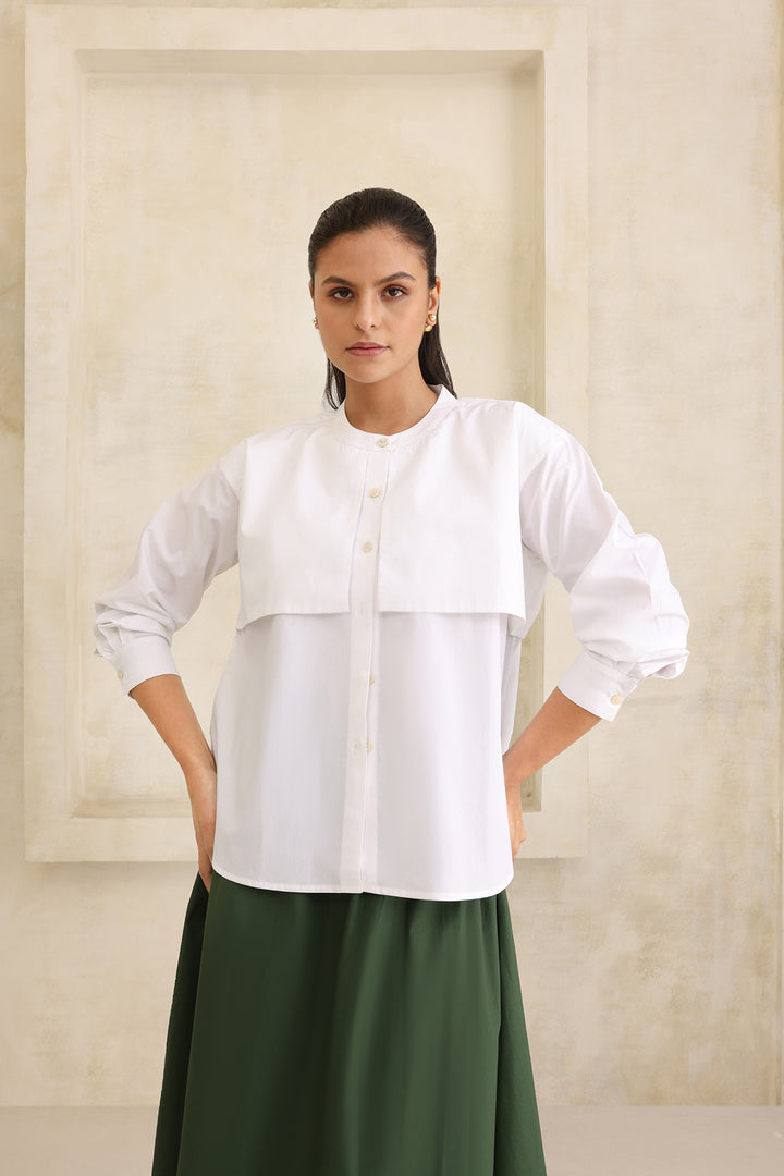 CIRRUS OVERSIZE SHIRT- WHITE