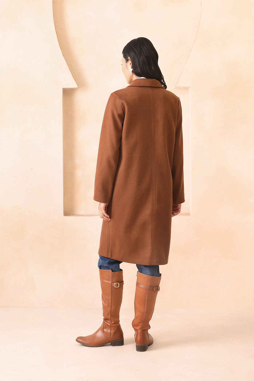 MUVAZO WOOL OVERCOAT- MOCHA MUSE