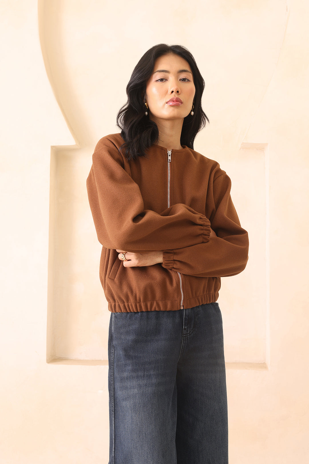 MARLOW BOMBER JACKET- MOCHA MUSE