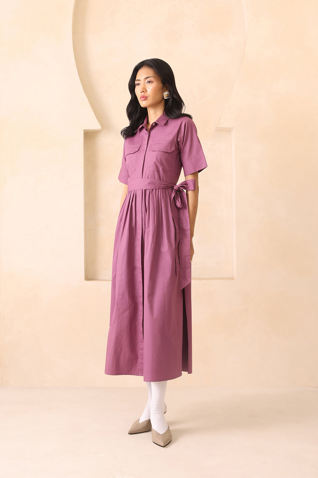 AZZURE DRESS - MAUVE