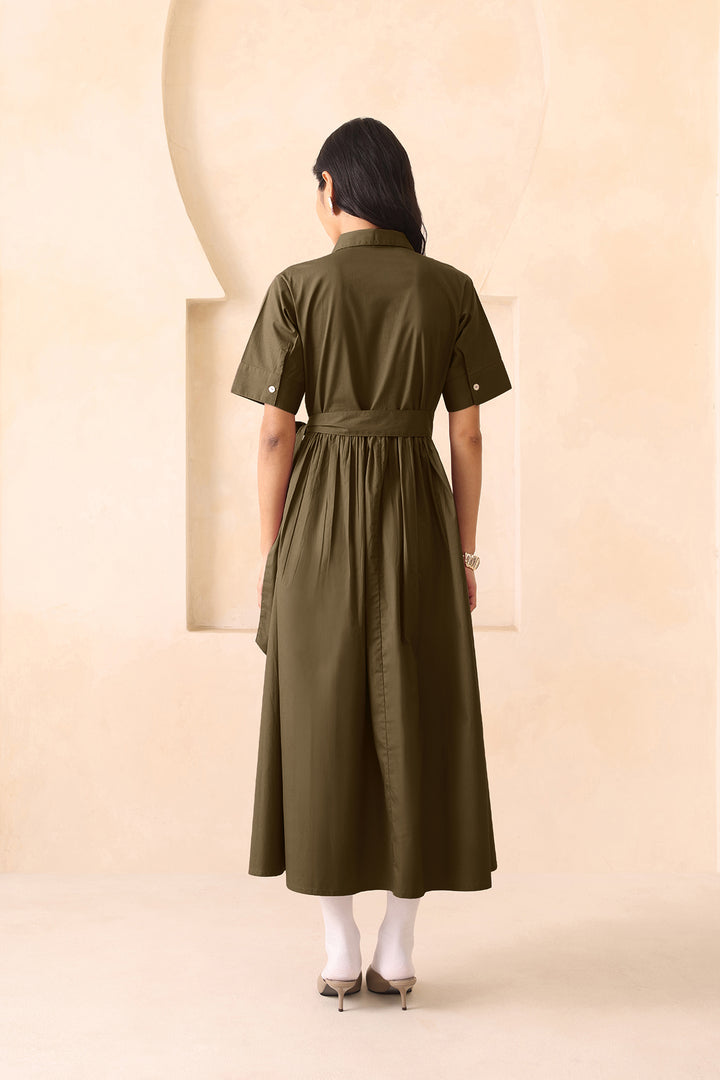 AZZURE DRESS - OLIVE