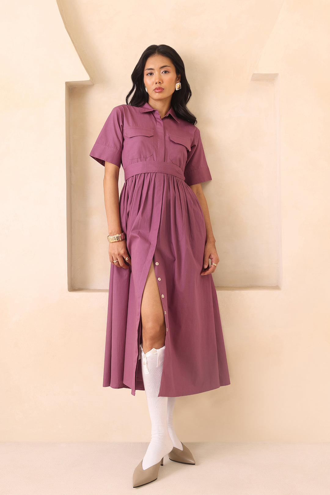 AZZURE DRESS - MAUVE