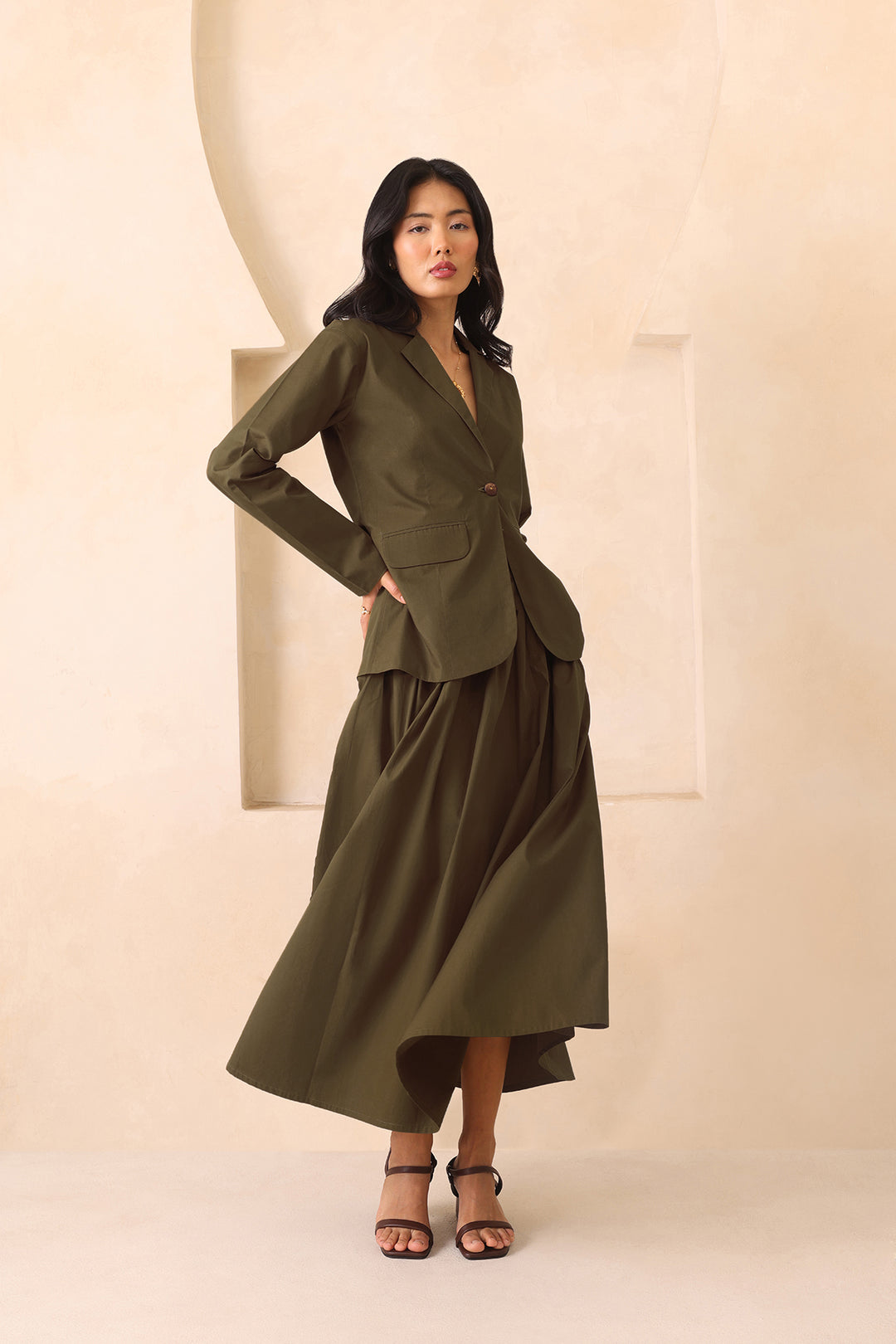 VALENTINO CO-ORD SET- OLIVE