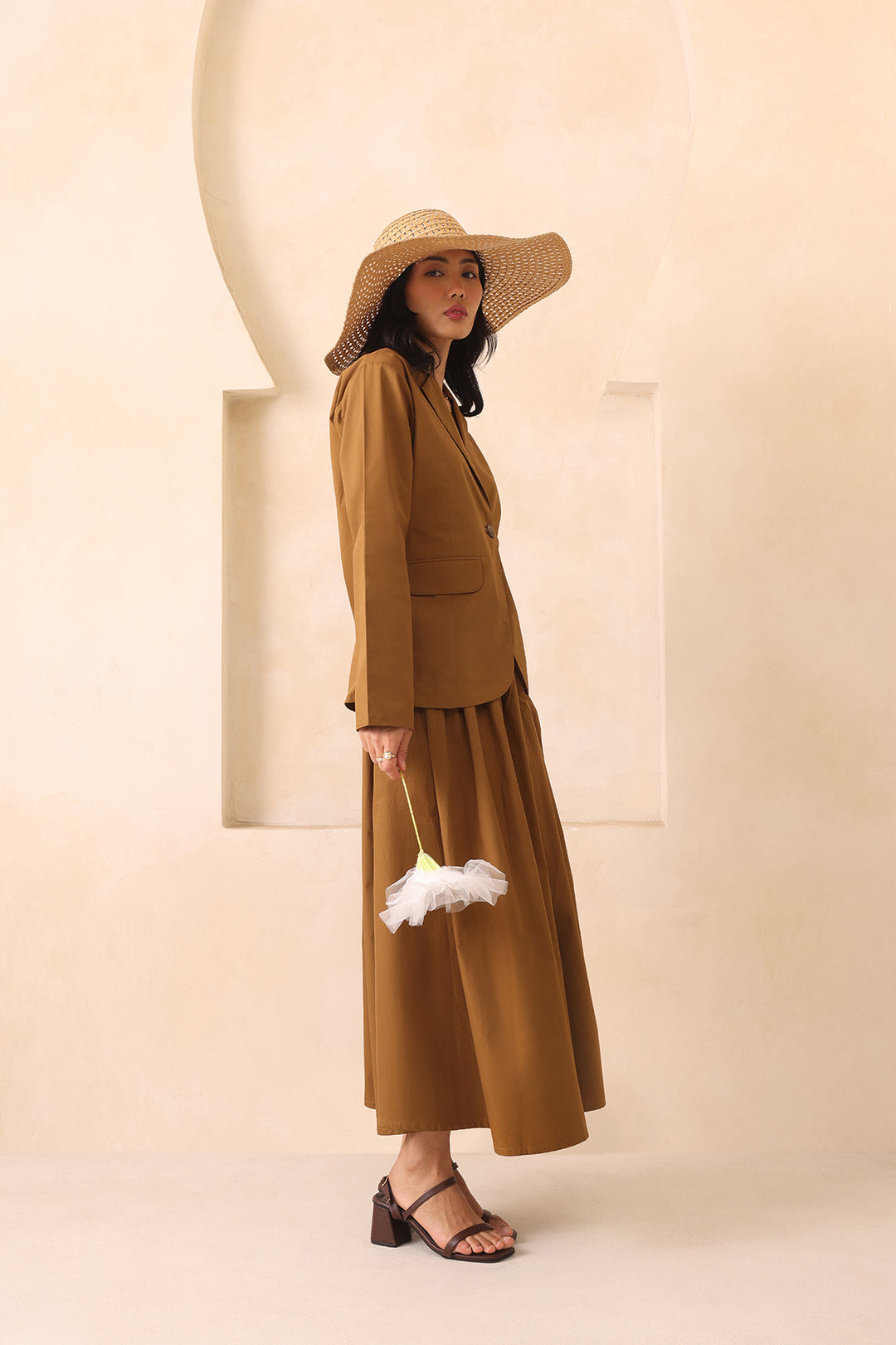 VALENTINO CO-ORD SET- GOLDEN KHAKI