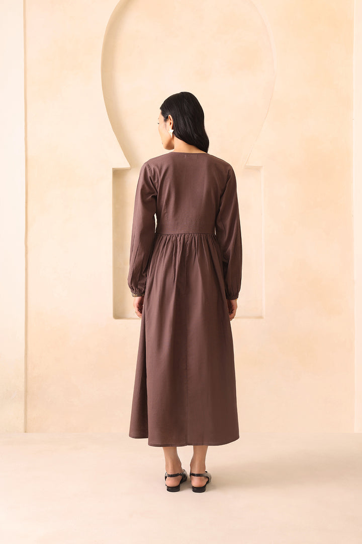 EVA DRESS- MOCHA MUSE