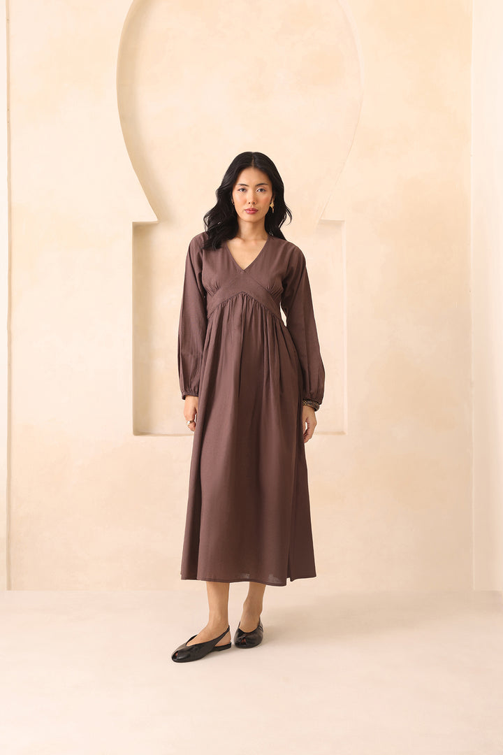 EVA DRESS- MOCHA MUSE