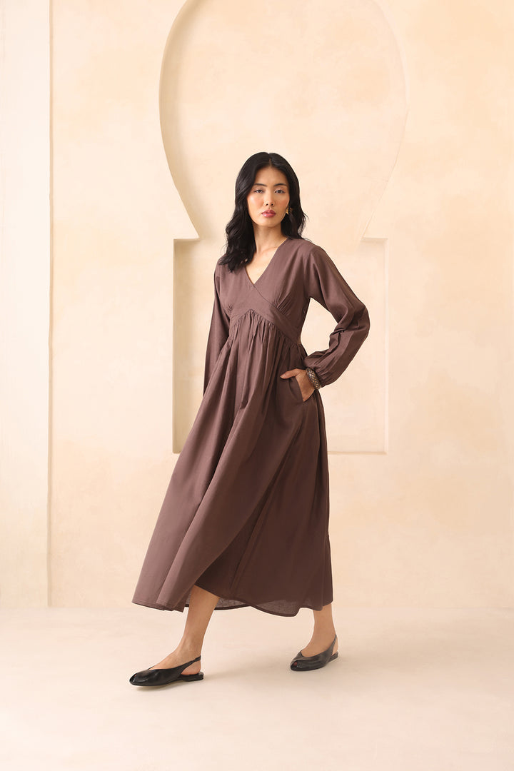 EVA DRESS- MOCHA MUSE