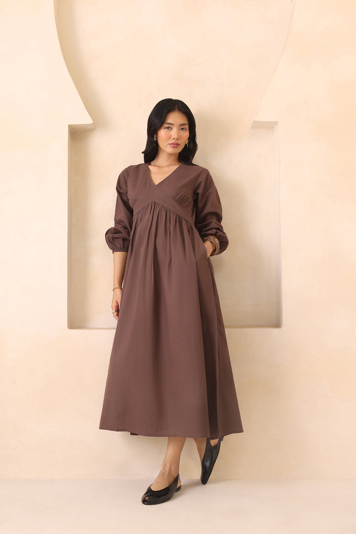 EVA DRESS- MOCHA MUSE