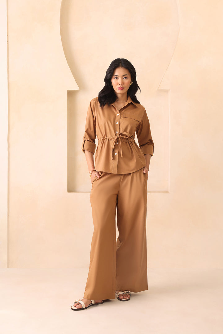 TRUFFLE CO-ORD SET- KHAKI