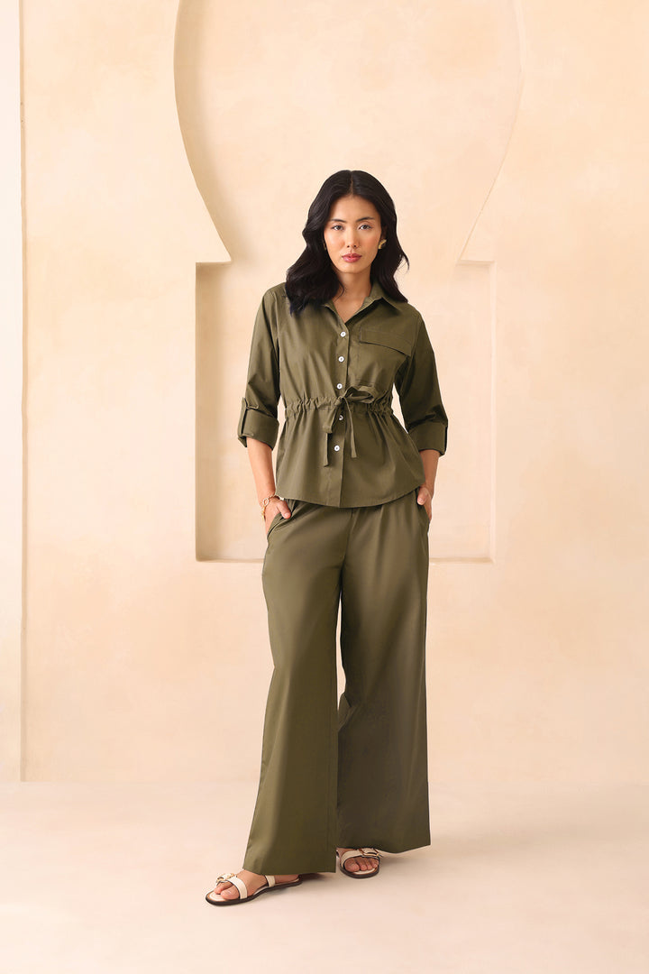 TRUFFLE CO-ORD SET- OLIVE