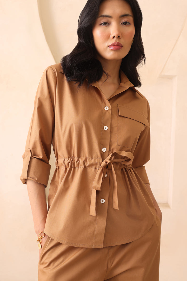 TRUFFLE CO-ORD SET- KHAKI