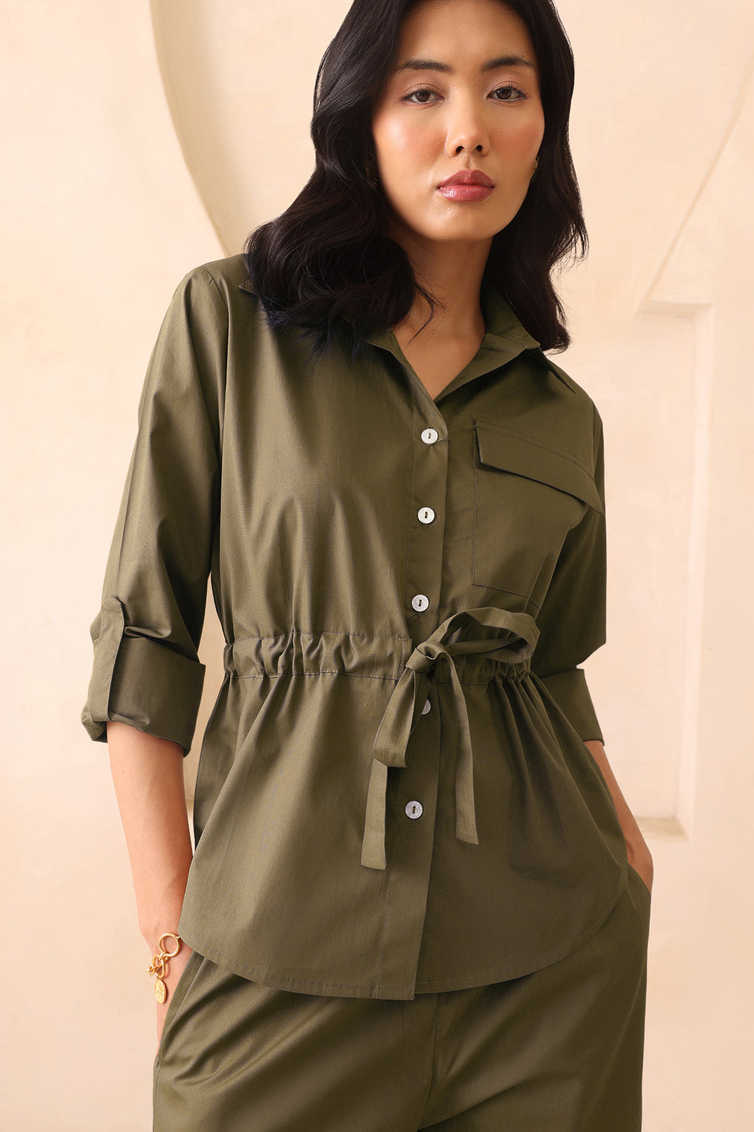 TRUFFLE CO-ORD SET- OLIVE