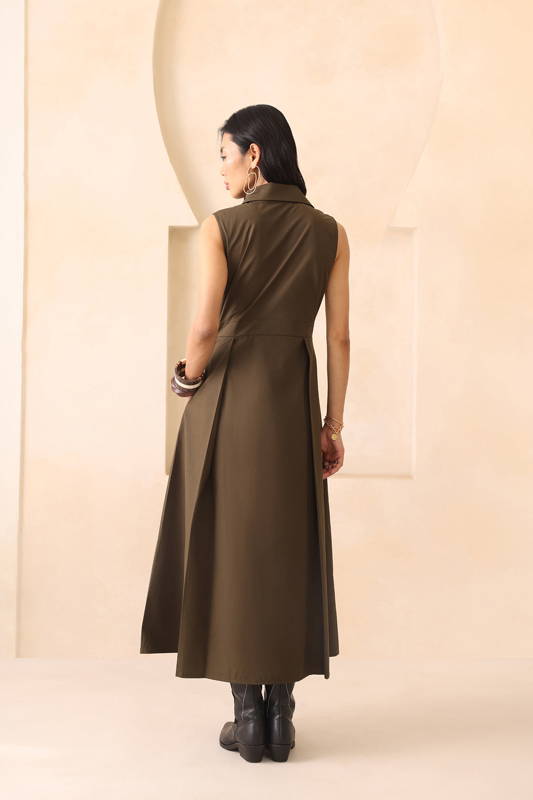 MARBELA DRESS - OLIVE