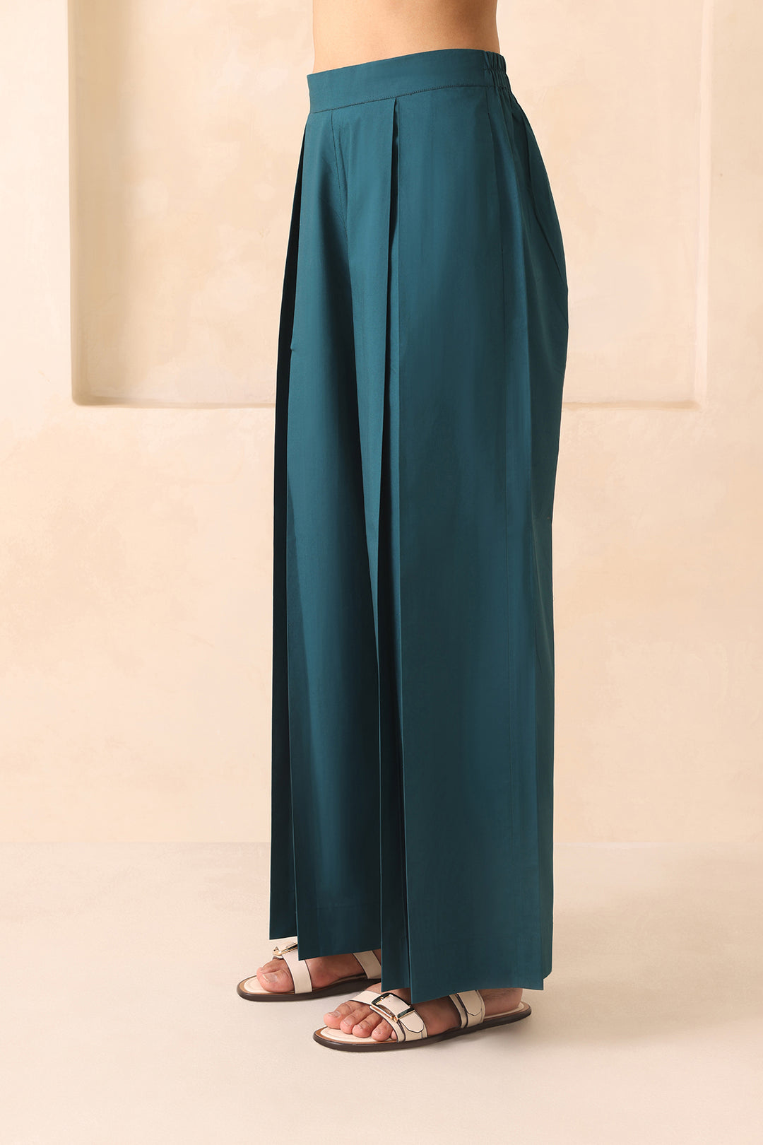 SAANJH CO-ORD SET- TEAL BLUE