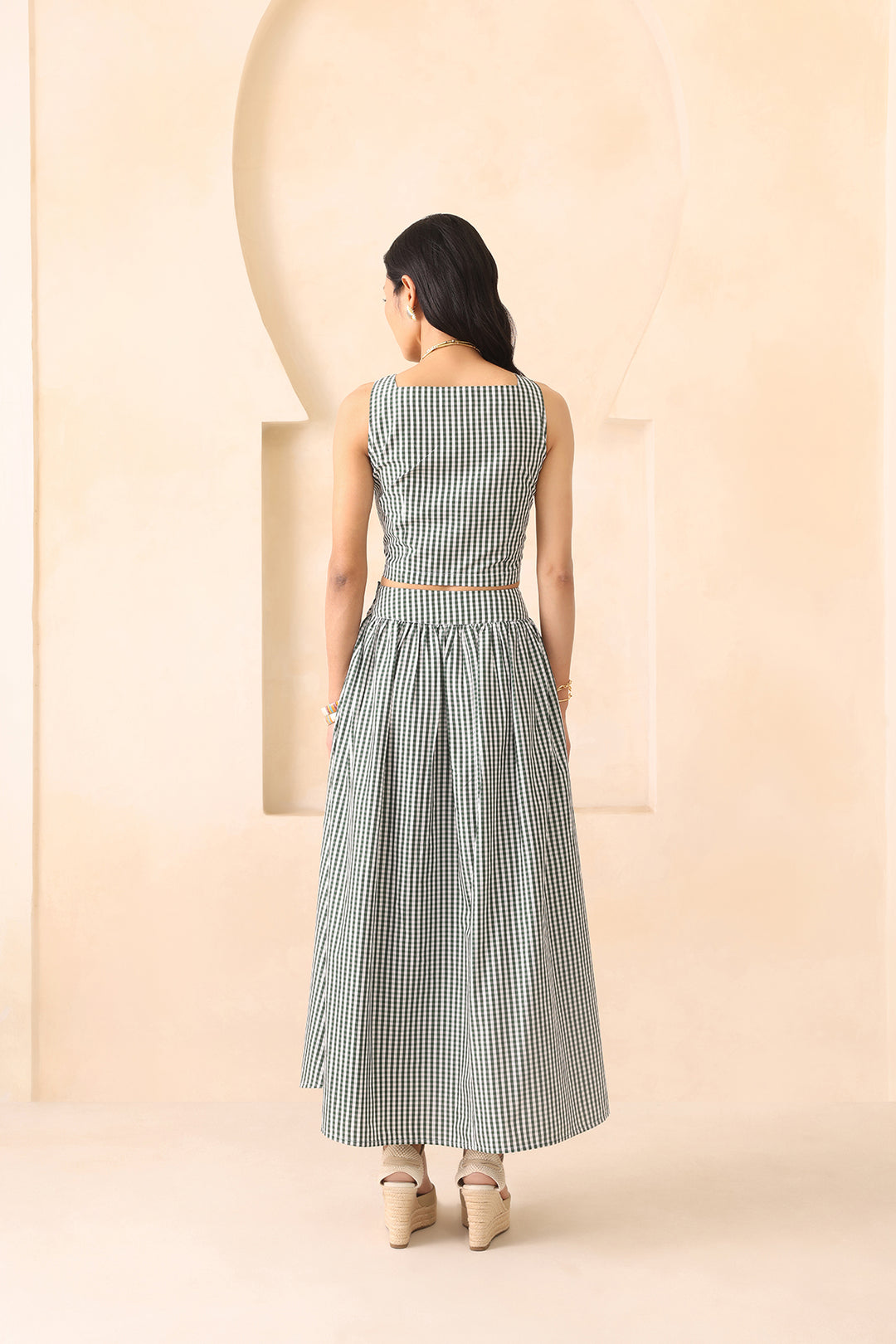 SOHO SKIRT SET - GREEN CHECK