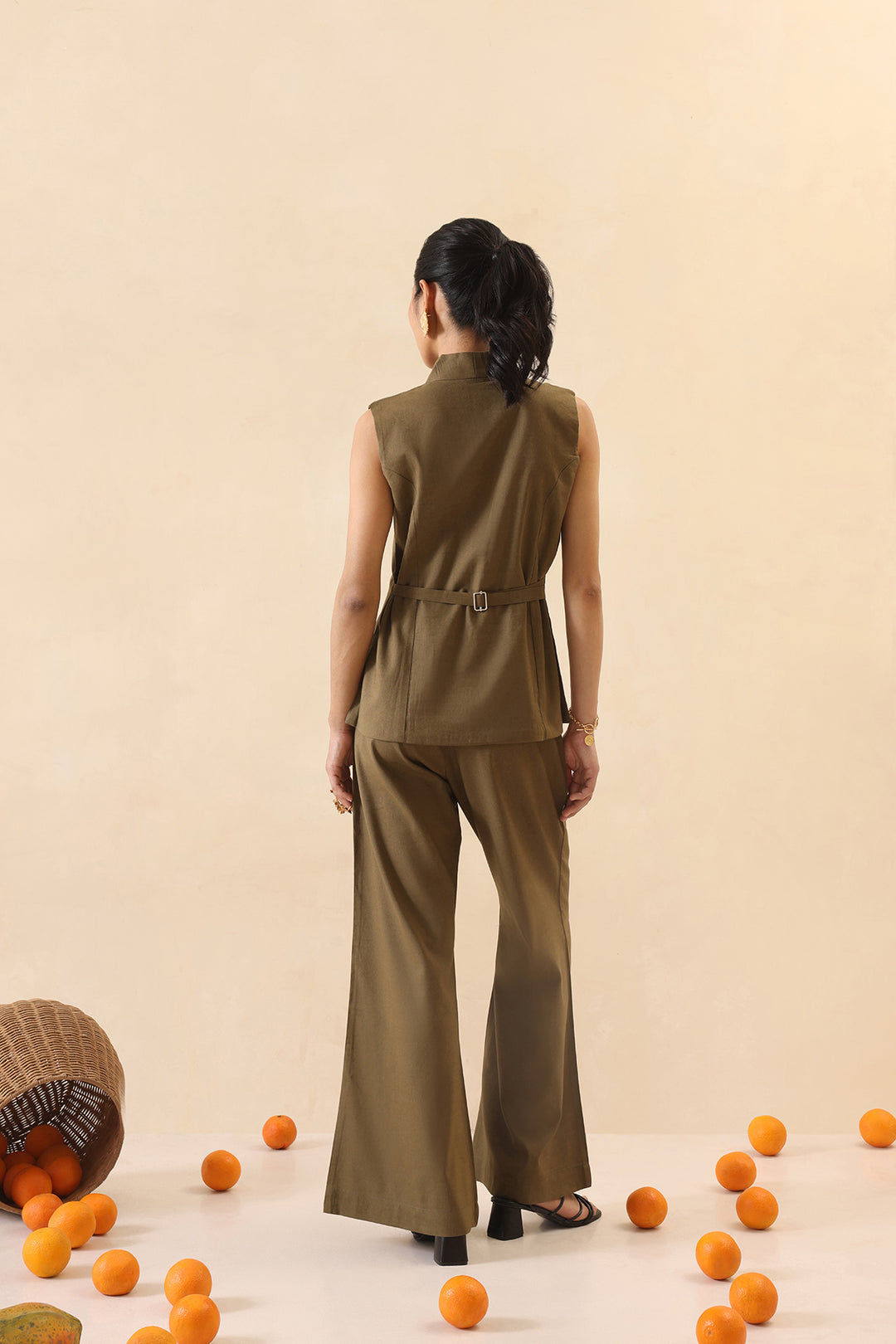 SABBIA CO-ORD SET- OLIVE