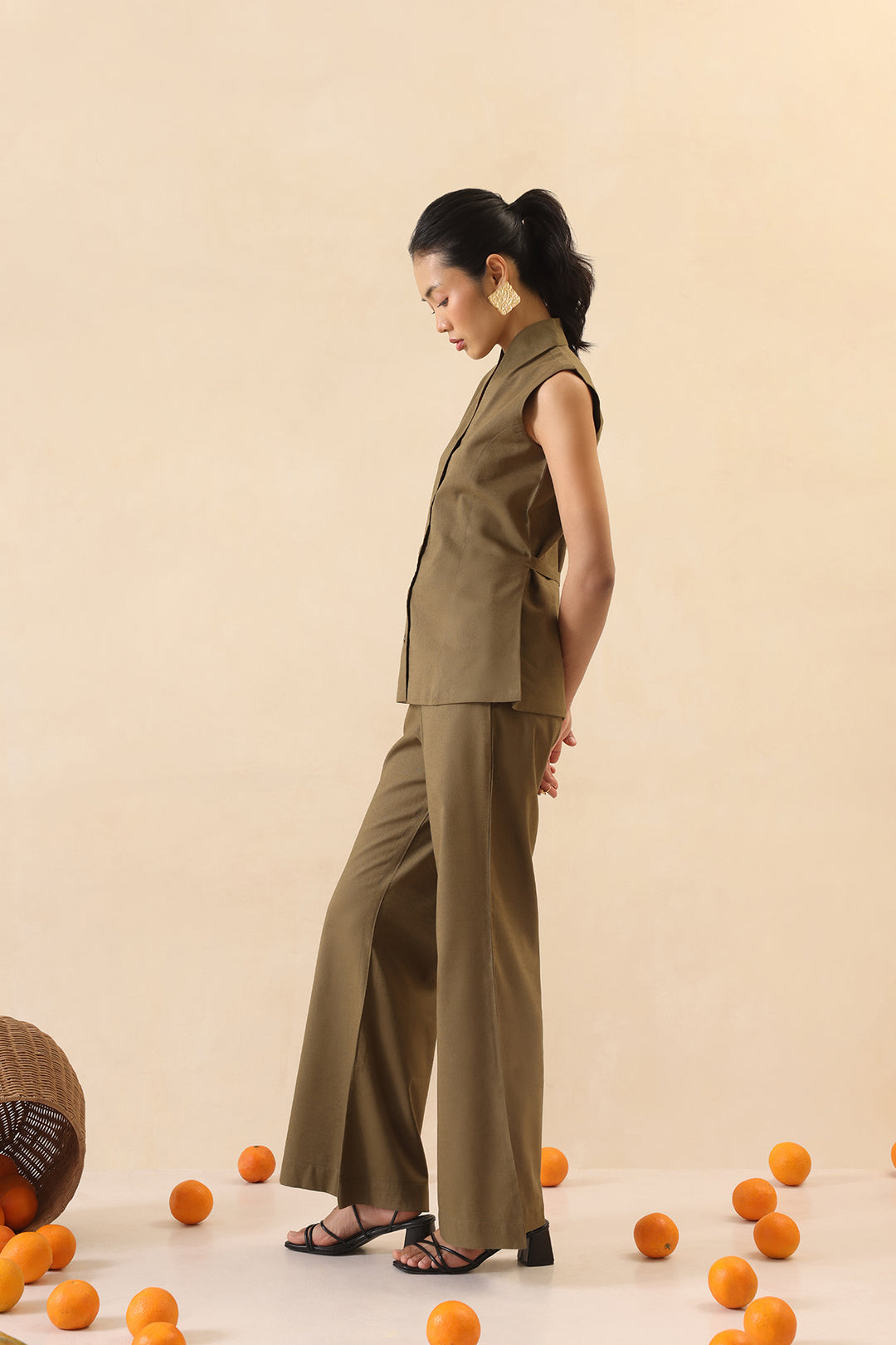 SABBIA CO-ORD SET- OLIVE
