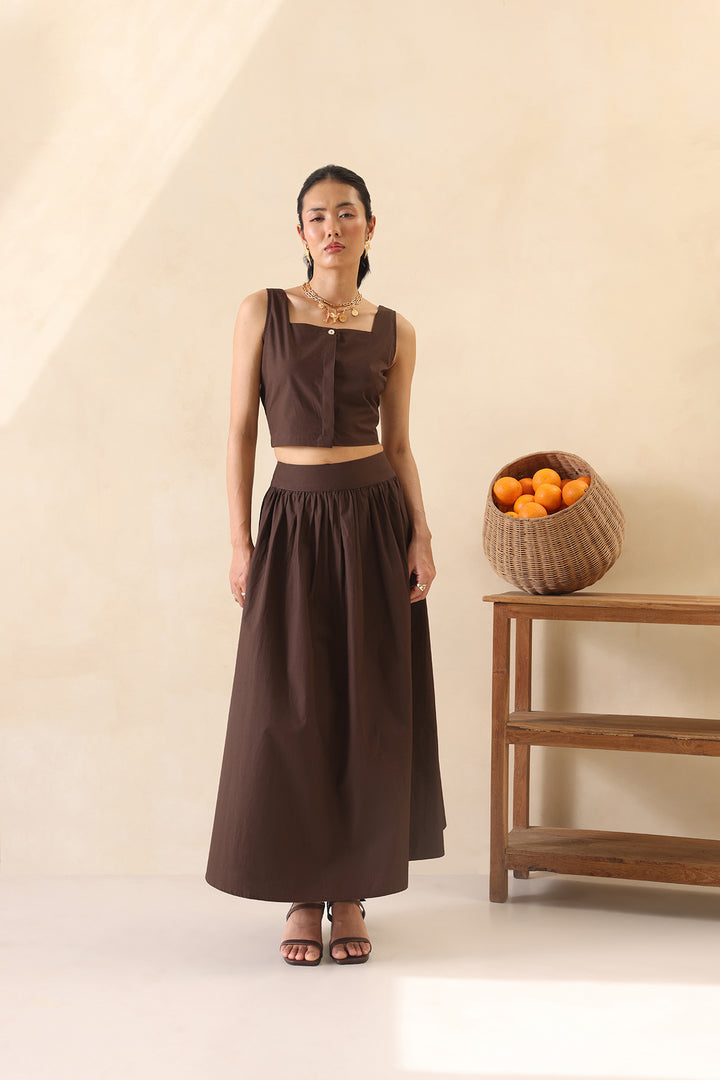 SOHO SKIRT SET - MOCHA MUSE