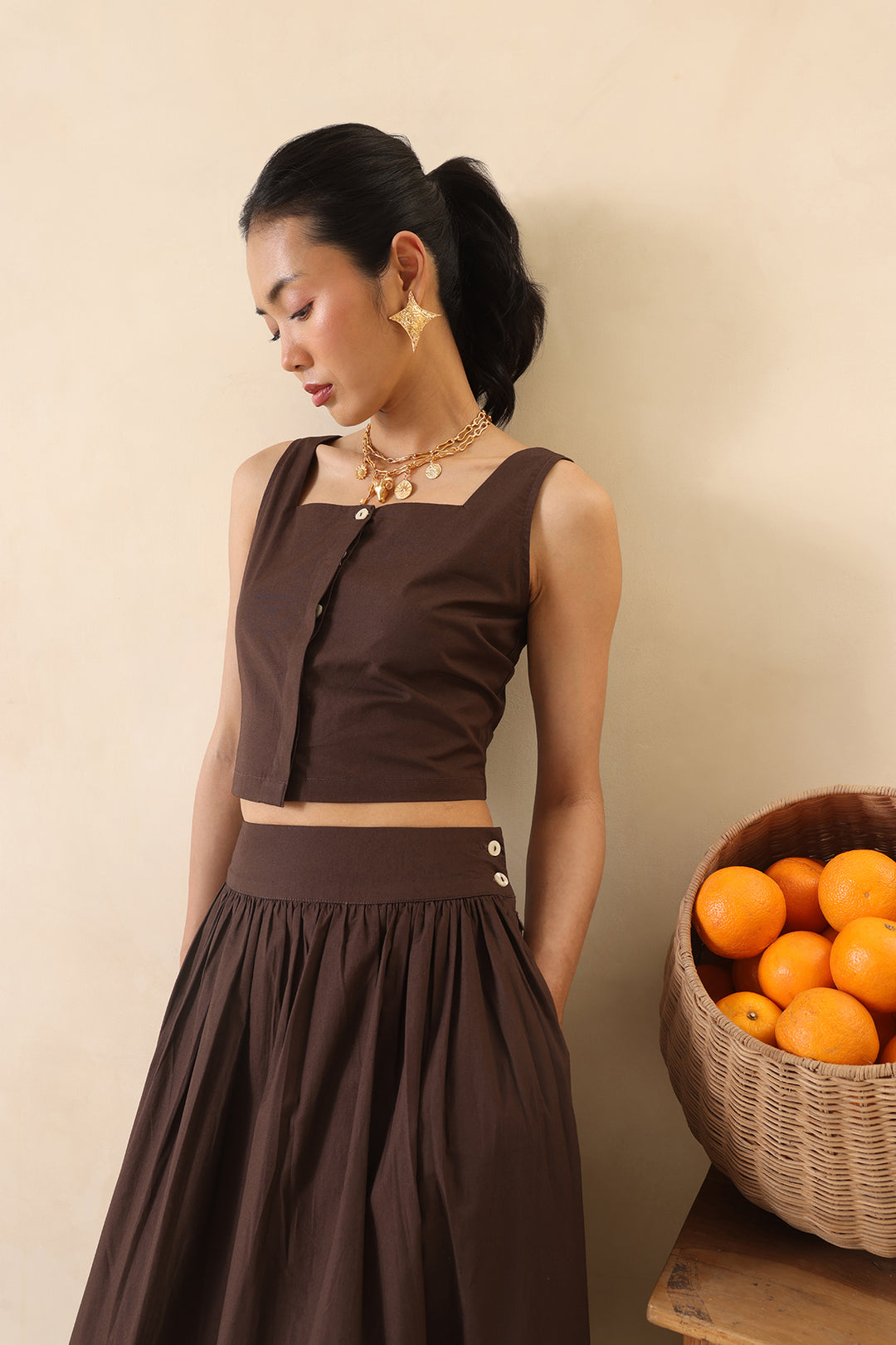 SOHO SKIRT SET - MOCHA MUSE