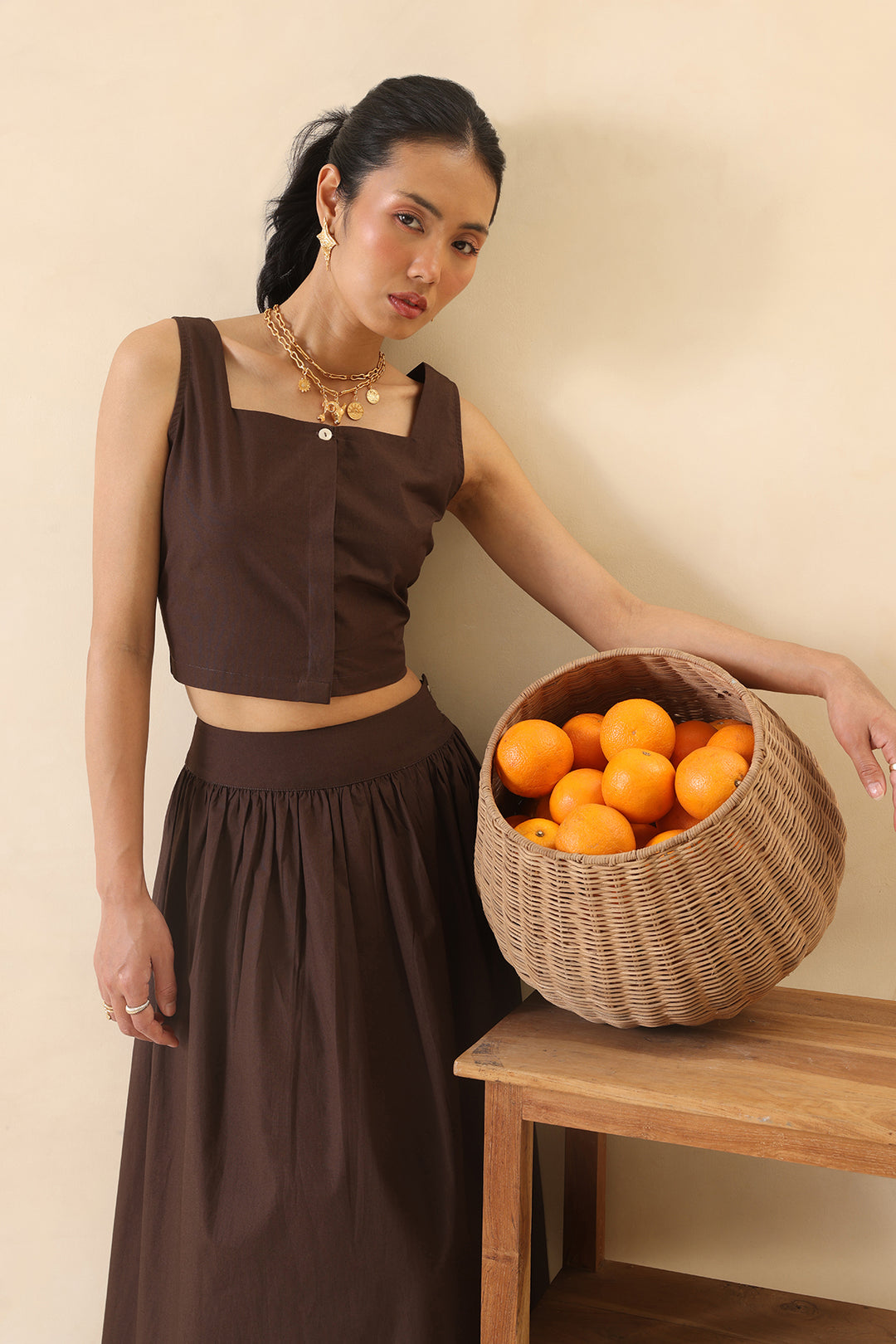SOHO SKIRT SET - MOCHA MUSE