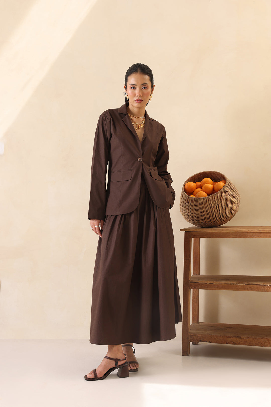 VALENTINO CO-ORD SET- MOCHA MUSE