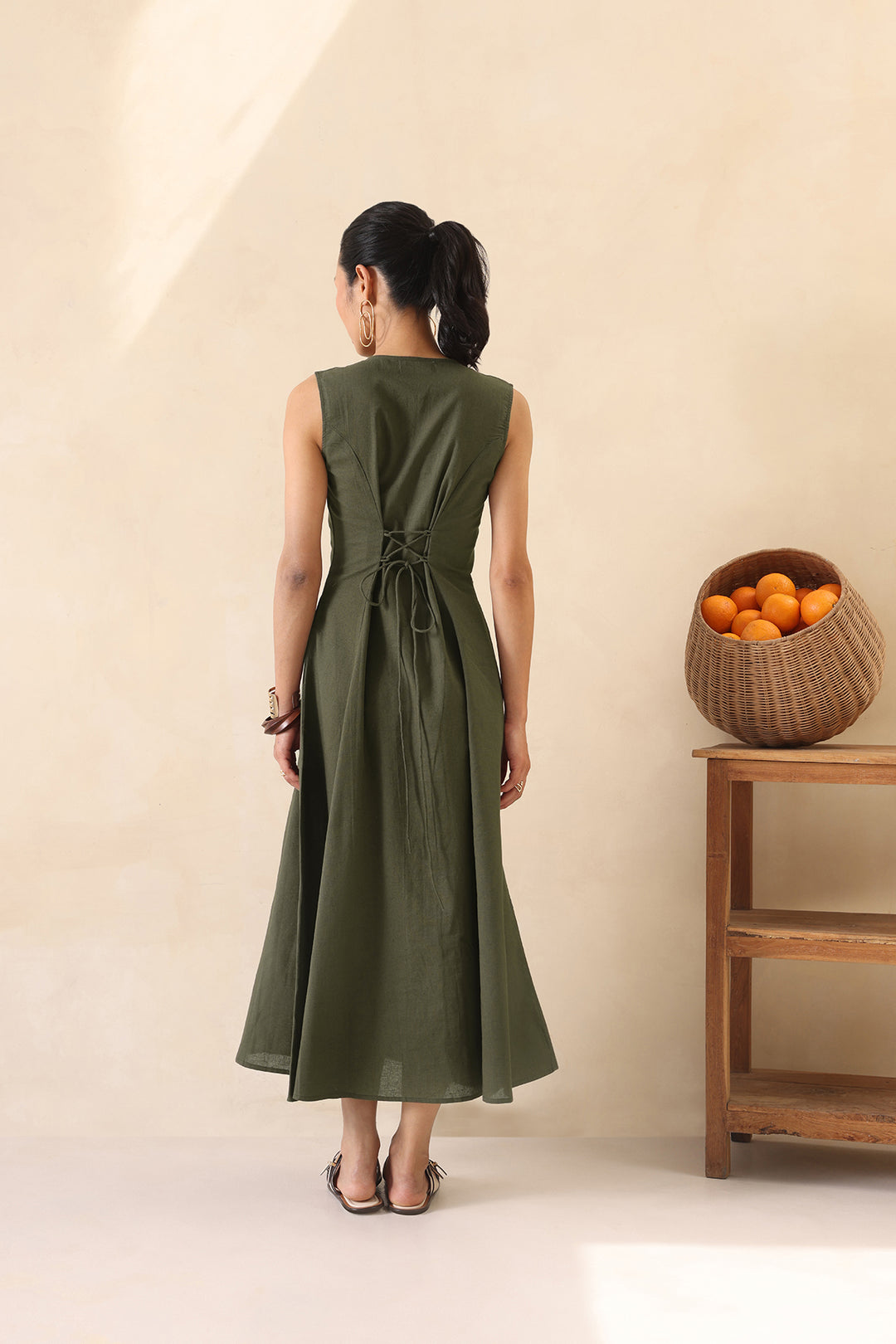 THE EASY SUMMER DRESS - OLIVE