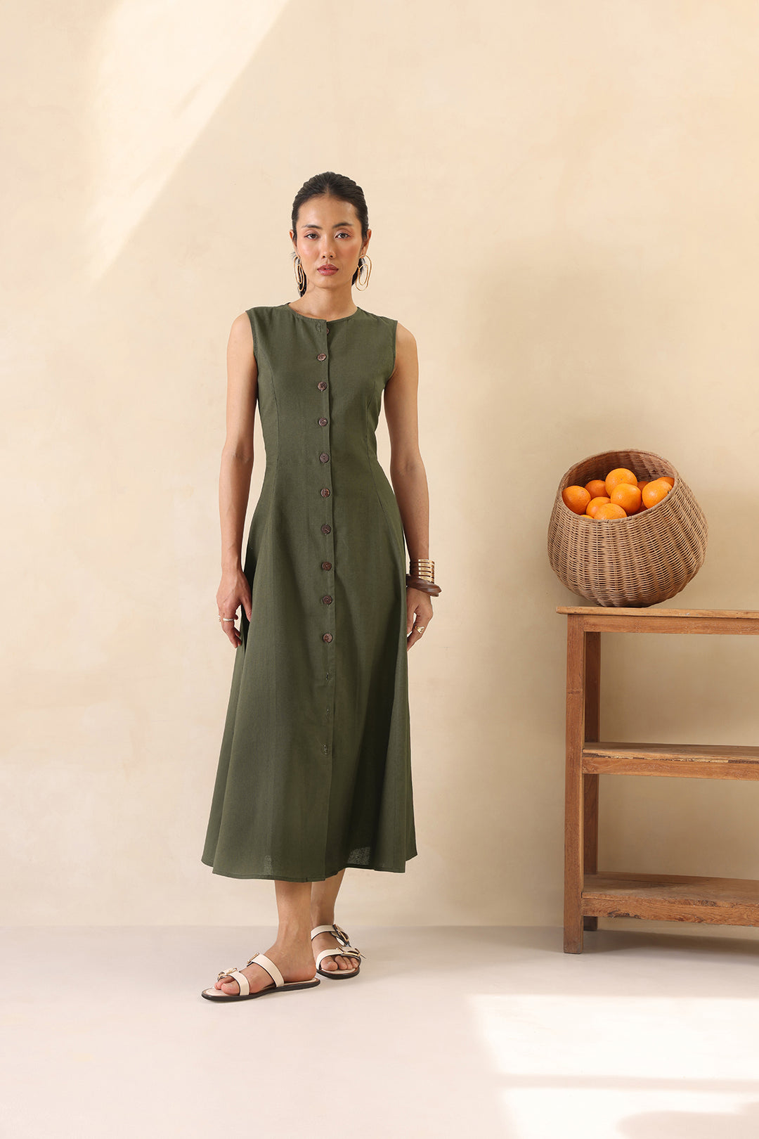 THE EASY SUMMER DRESS - OLIVE