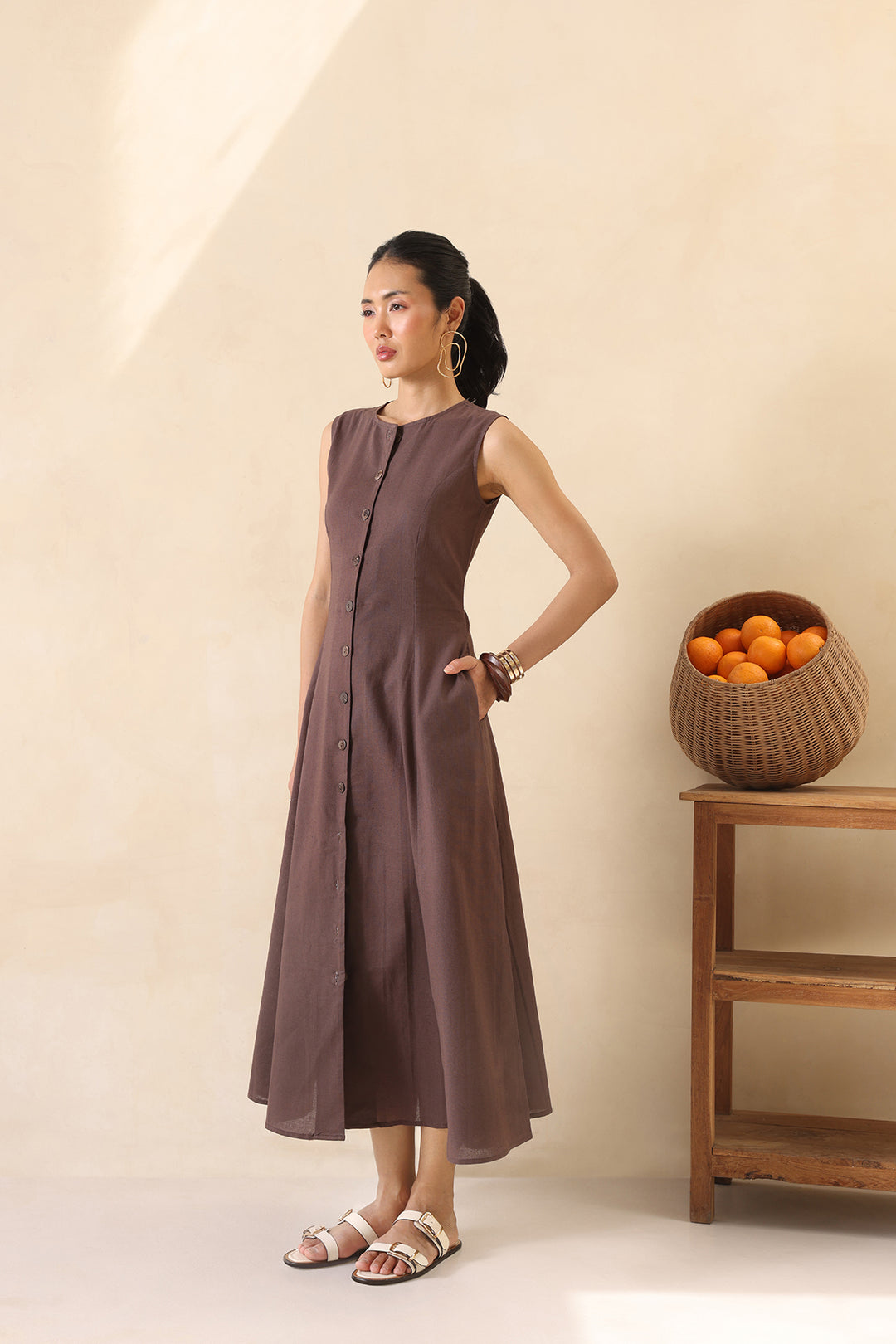 THE EASY SUMMER DRESS - MOCHA MUSE