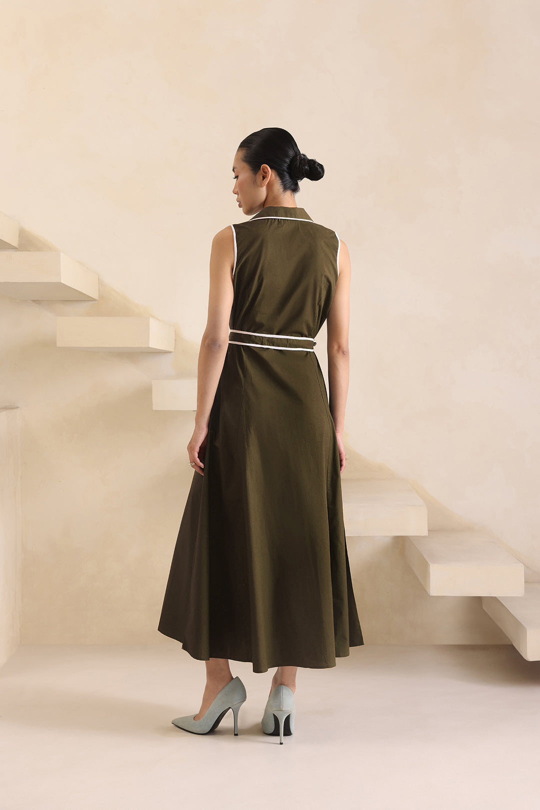 THALASSA DRESS - OLIVE