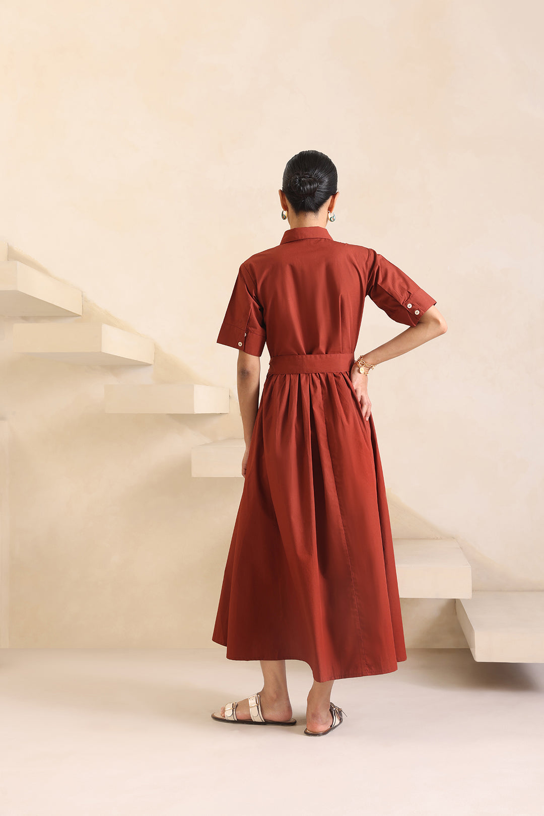 AZZURE DRESS - RUST