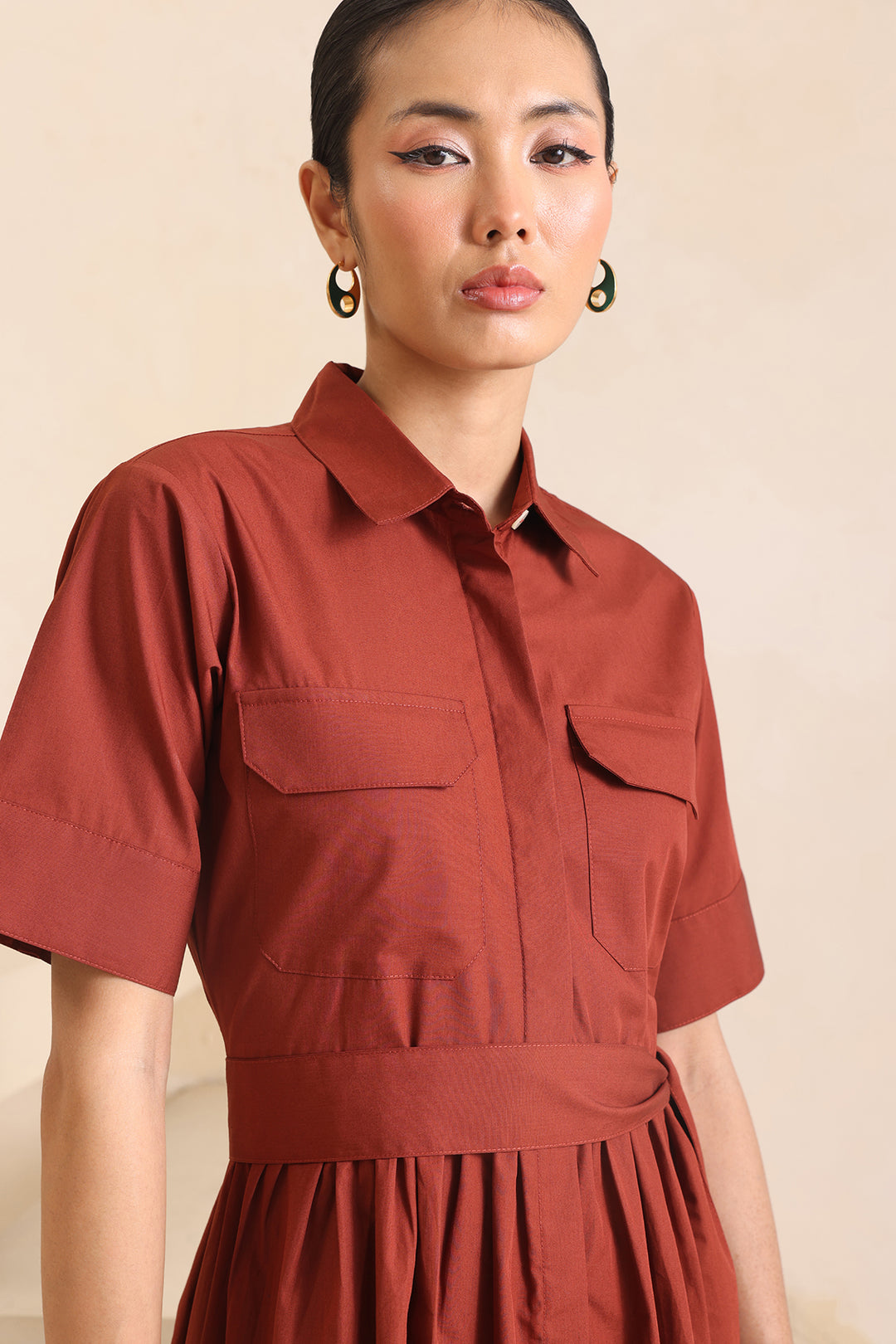 AZZURE DRESS - RUST