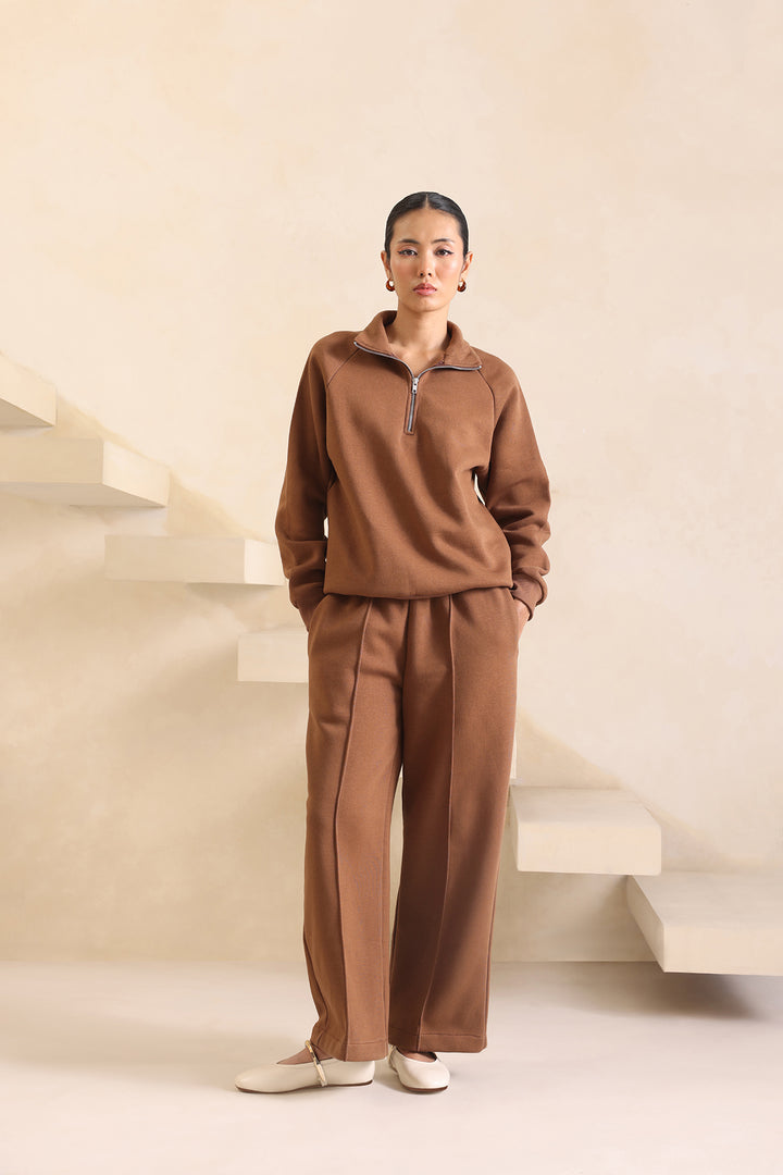 LAZY LUXE COORD SET - MOCHA MUSE