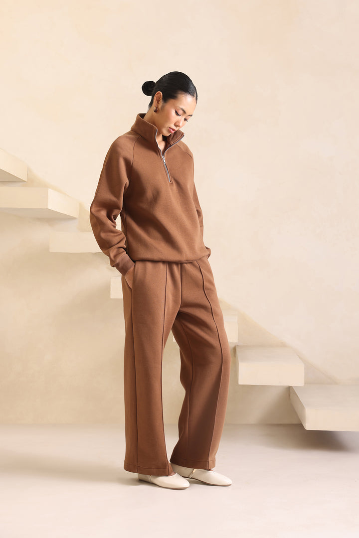 LAZY LUXE COORD SET - MOCHA MUSE
