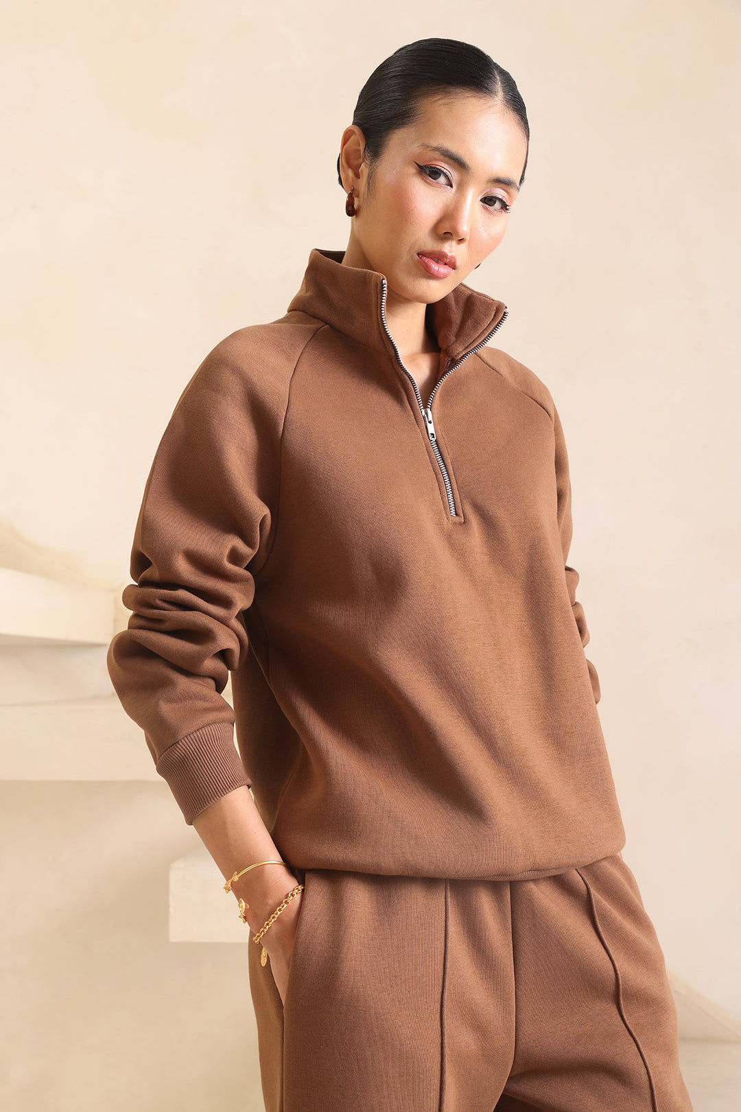 LAZY LUXE COORD SET - MOCHA MUSE