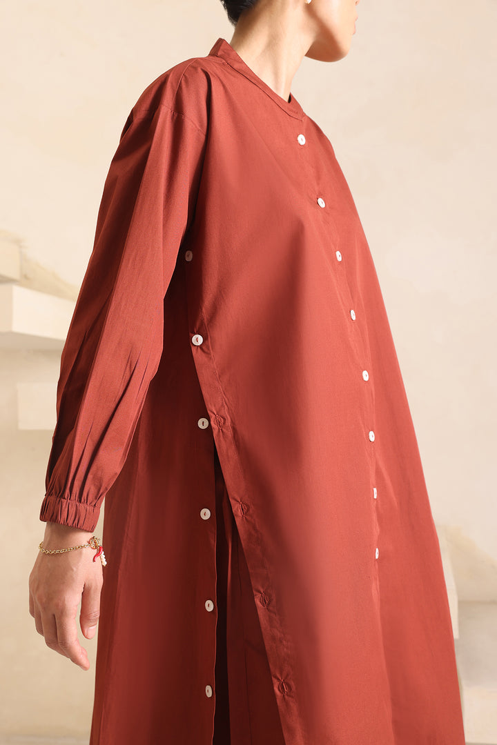 SAANJH CO-ORD SET- RUST