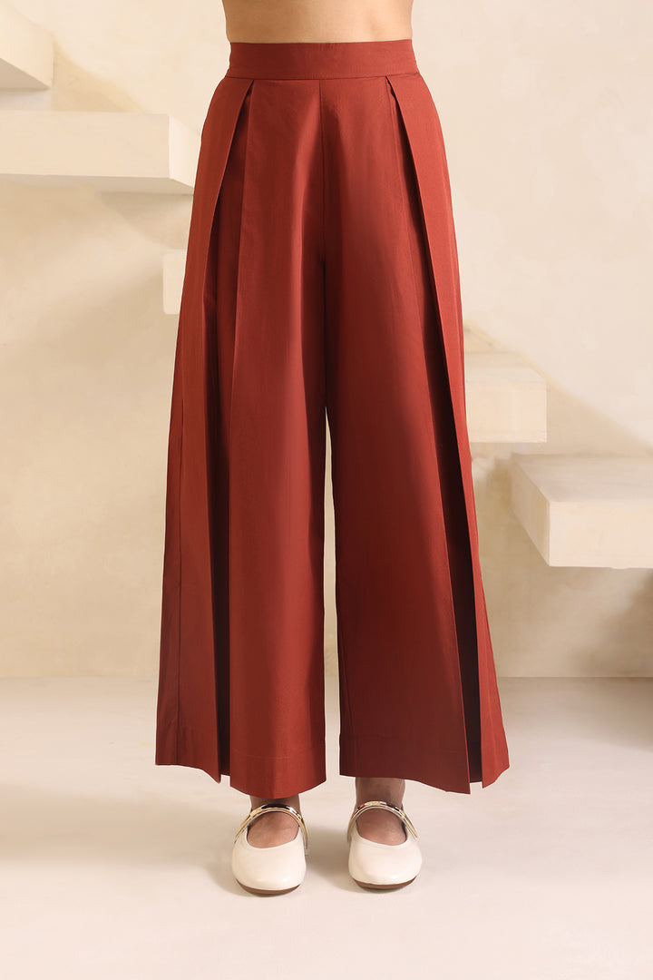 SAANJH CO-ORD SET- RUST