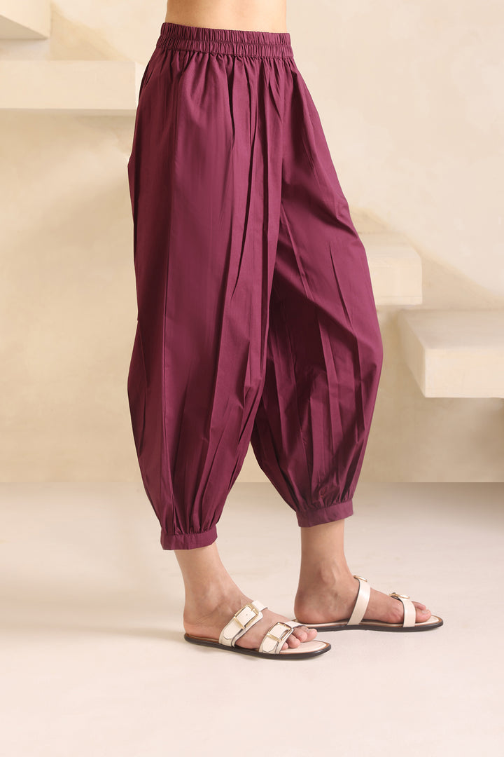 ELAN CO-ORD SET- BURGUNDY