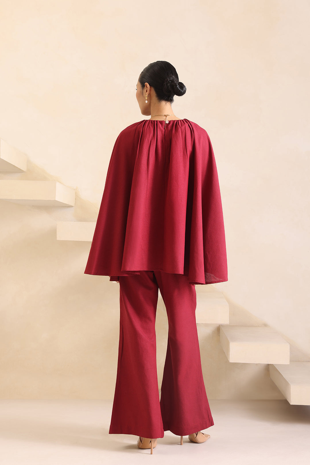 CABANA CO-ORD SET- CRIMSON