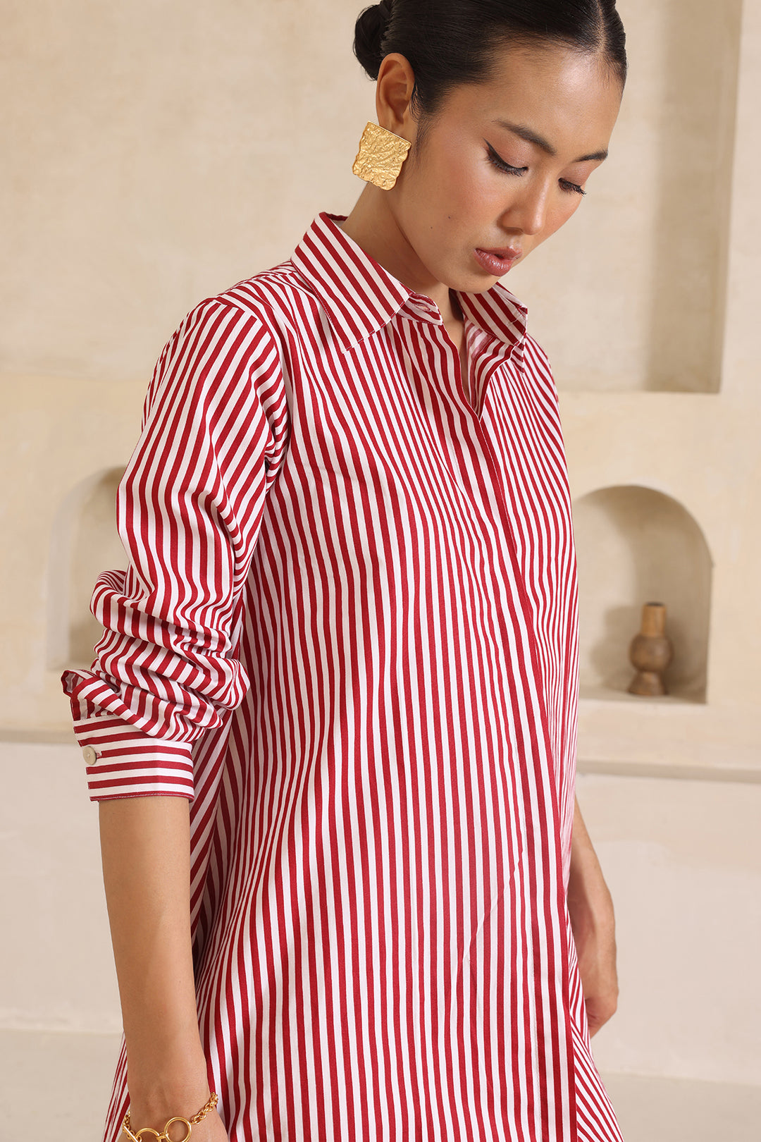 LEO SHIRT DRESS- STRIPE