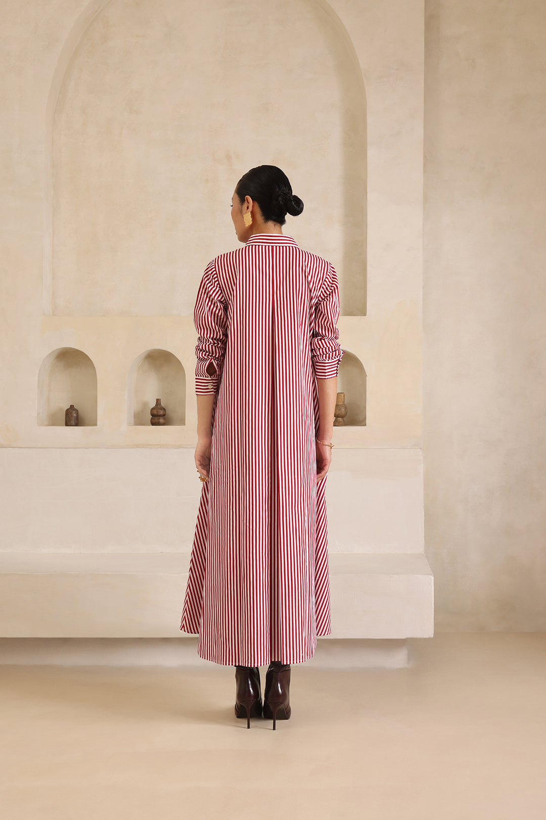 LEO SHIRT DRESS- STRIPE