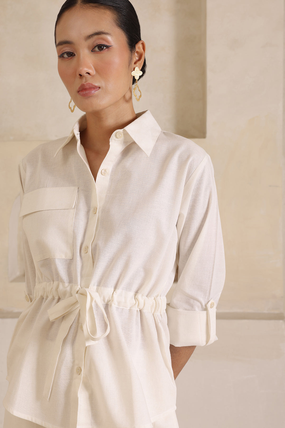 TRUFFLE CO-ORD SET- WHITE