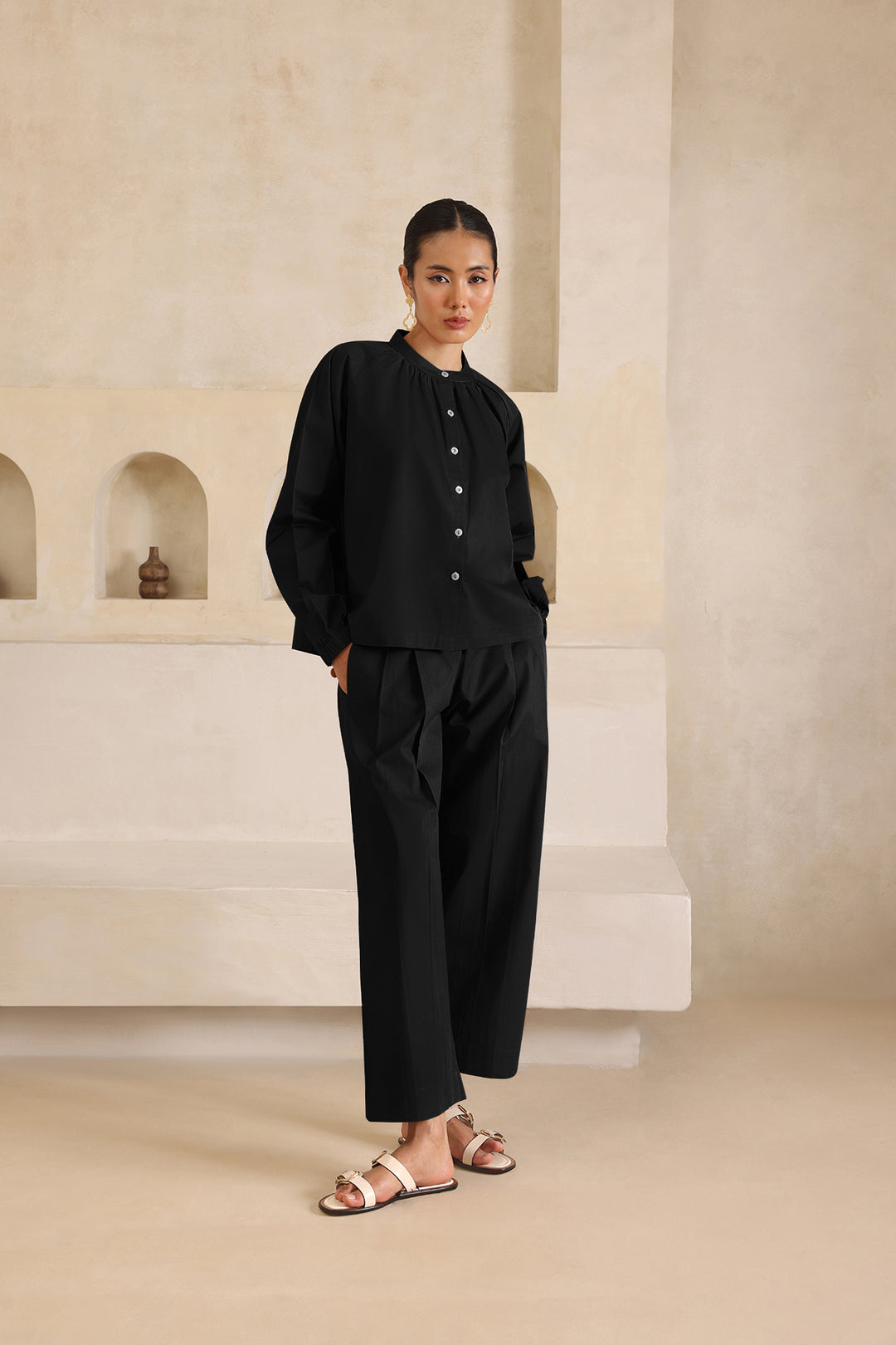 SAGE CO-ORD SET- BLACK