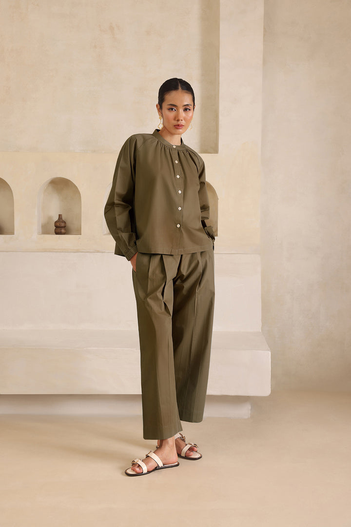 SAGE CO-ORD SET- OLIVE