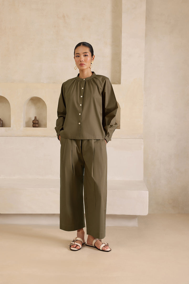 SAGE CO-ORD SET- OLIVE