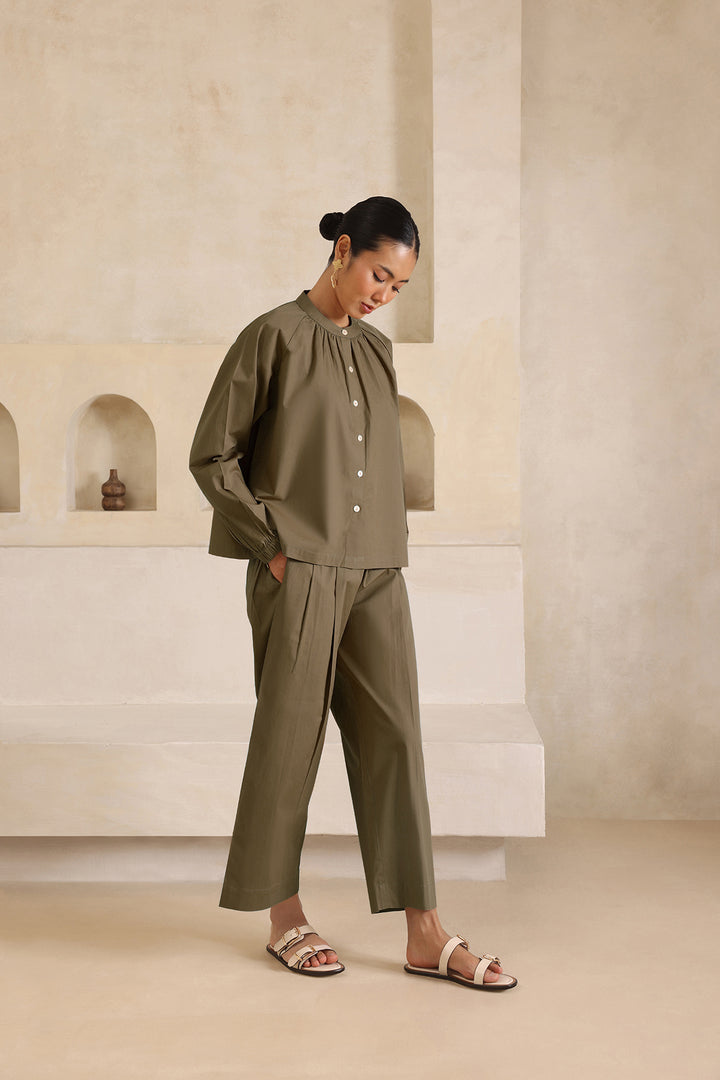 SAGE CO-ORD SET- OLIVE
